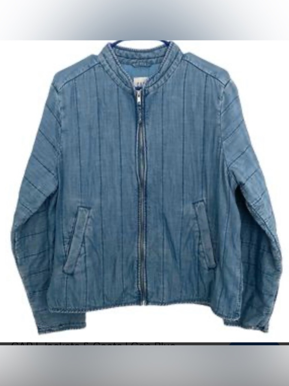 GAP Light Blue Denim Quilted Jacket
